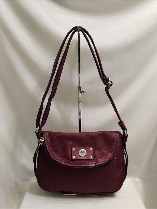 Marc By Marc Jacobs Handbags - Marc By Marc Jacobs Classic Q Natasha Deep Burgundy Leather Shoulder Bag